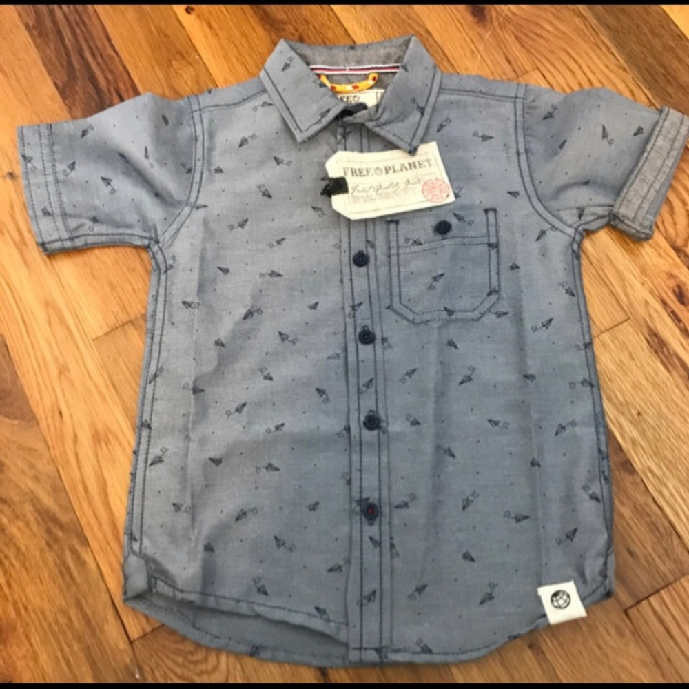 Toddler boys free planet shirt